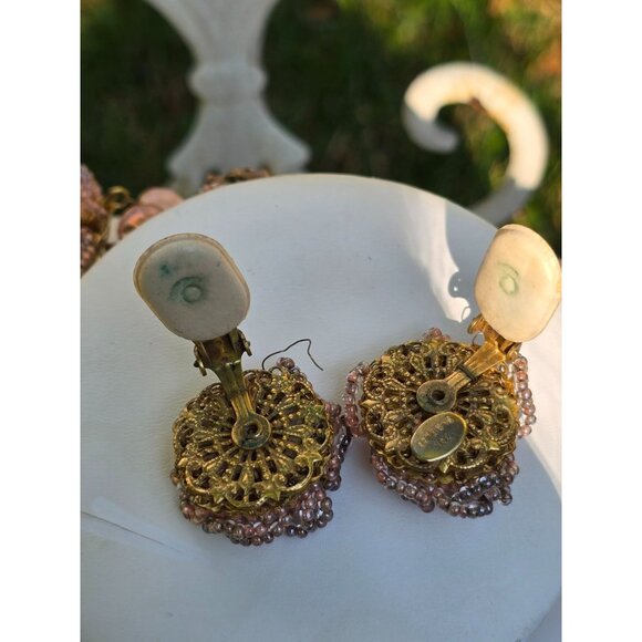 Magical Hard To Find Ian St Gieler For Stanley Hagler Confetti Glass Demi Parure - Picture 10 of 13